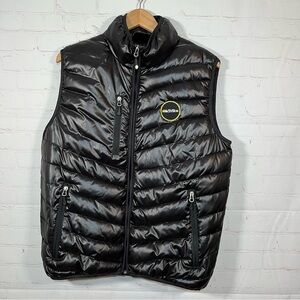 Activision Official Puffer Vest Mens Size Medium Black Full Zip Mock Neck